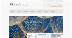 Desktop Screenshot of metida.lt